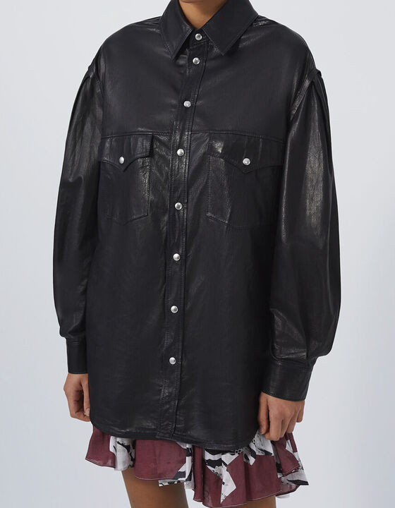 ZANZIBAR LEATHER OVERSHIRT